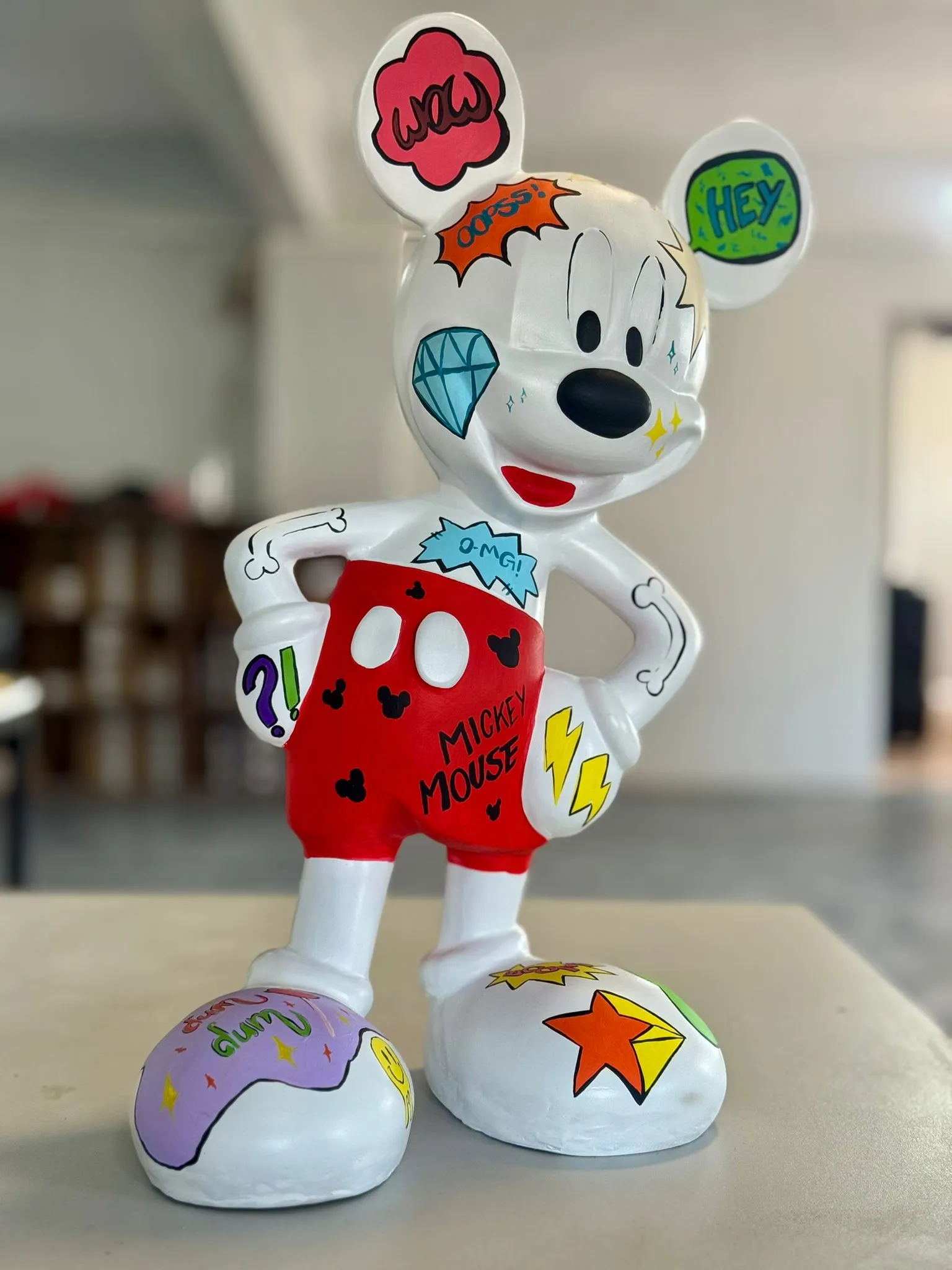 Mickey Mouse Heykel - Alçı Döküm
